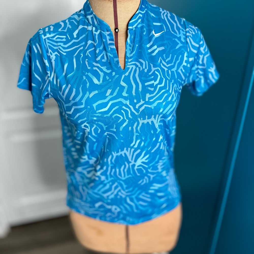 Nike Girl's Dri-FIT Zebra Print Golf Polo